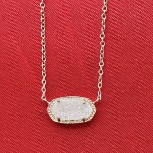 Kendra Scott Elisa Gold Necklace in Iridescent Drusy